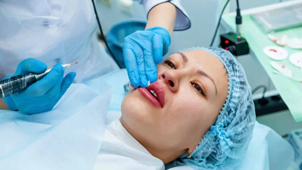 doctor doing Microlaryngeal surgery